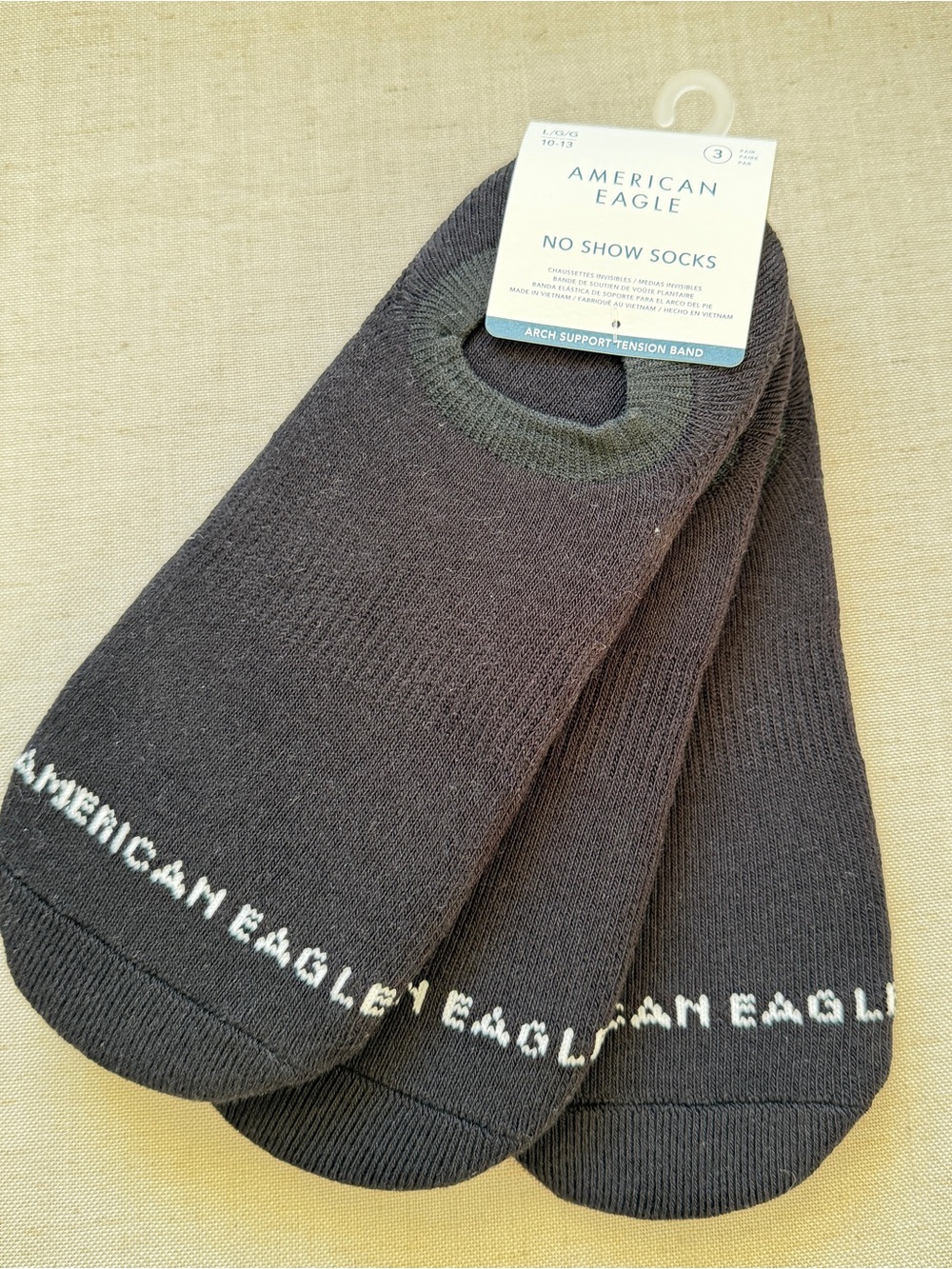 American Eagle Outfitters Black No-Show Athletic Socks